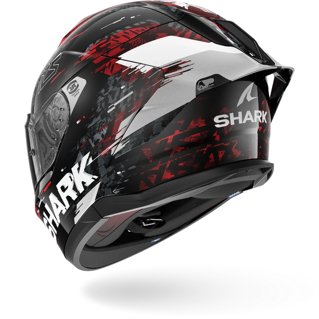 CASCO INTEGRALE SHARK SKWAL CUP SPEED-VIB KRS - nero/rosso/argento lucido