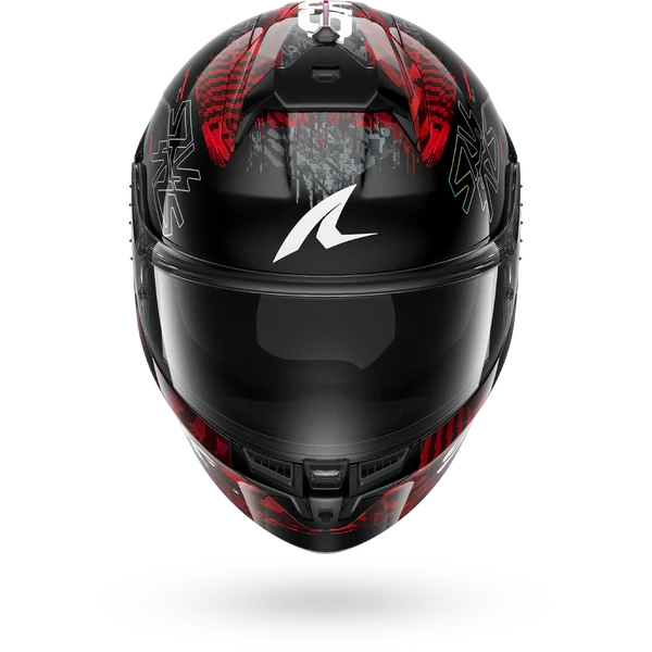 CASCO INTEGRALE SHARK SKWAL CUP SPEED-VIB KRS - nero/rosso/argento lucido
