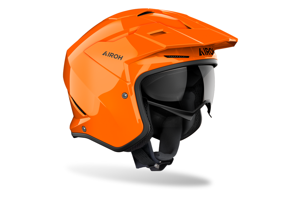 CASCO JET AIROH KOMBAKT COLOR - arancione lucido