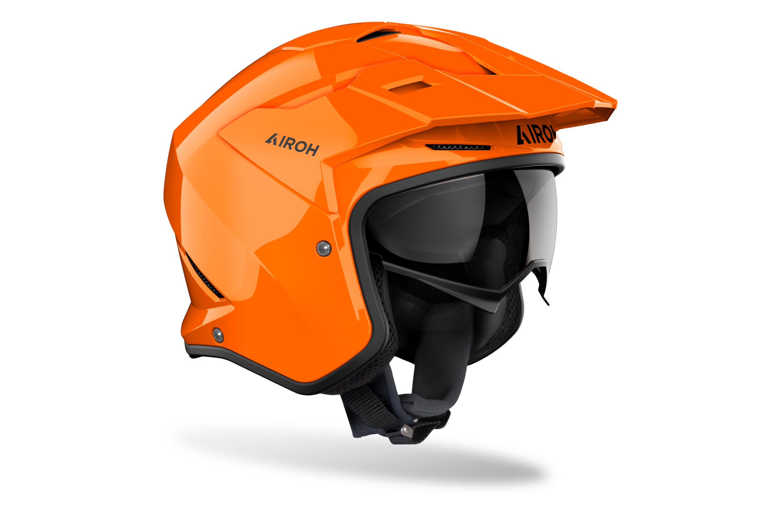 CASCO JET AIROH KOMBAKT COLOR - arancione lucido