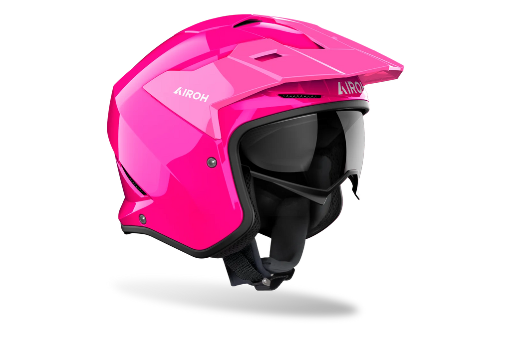 CASCO JET AIROH KOMBAKT COLOR - rosa lucido