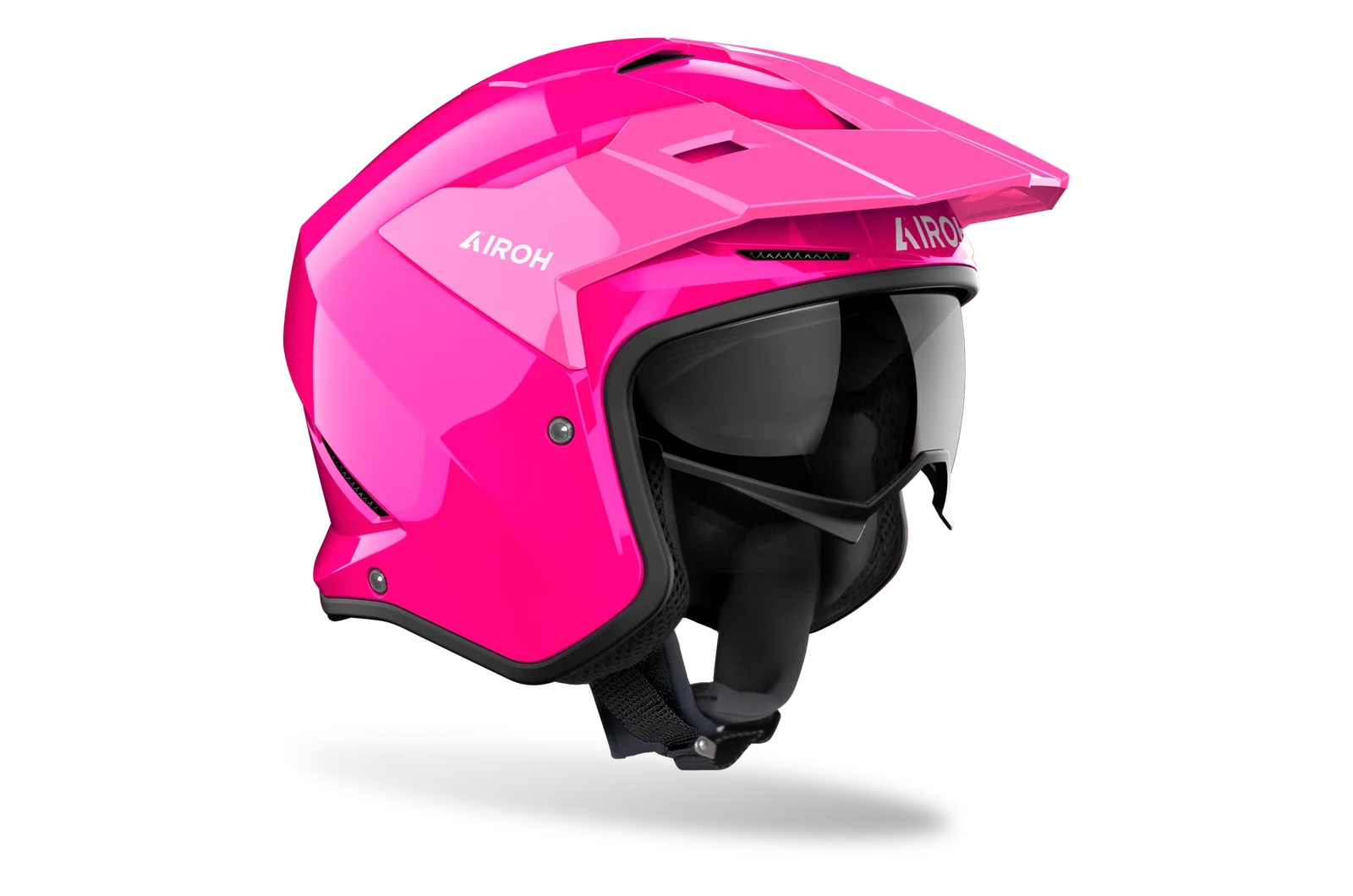 CASCO JET AIROH KOMBAKT COLOR - rosa lucido