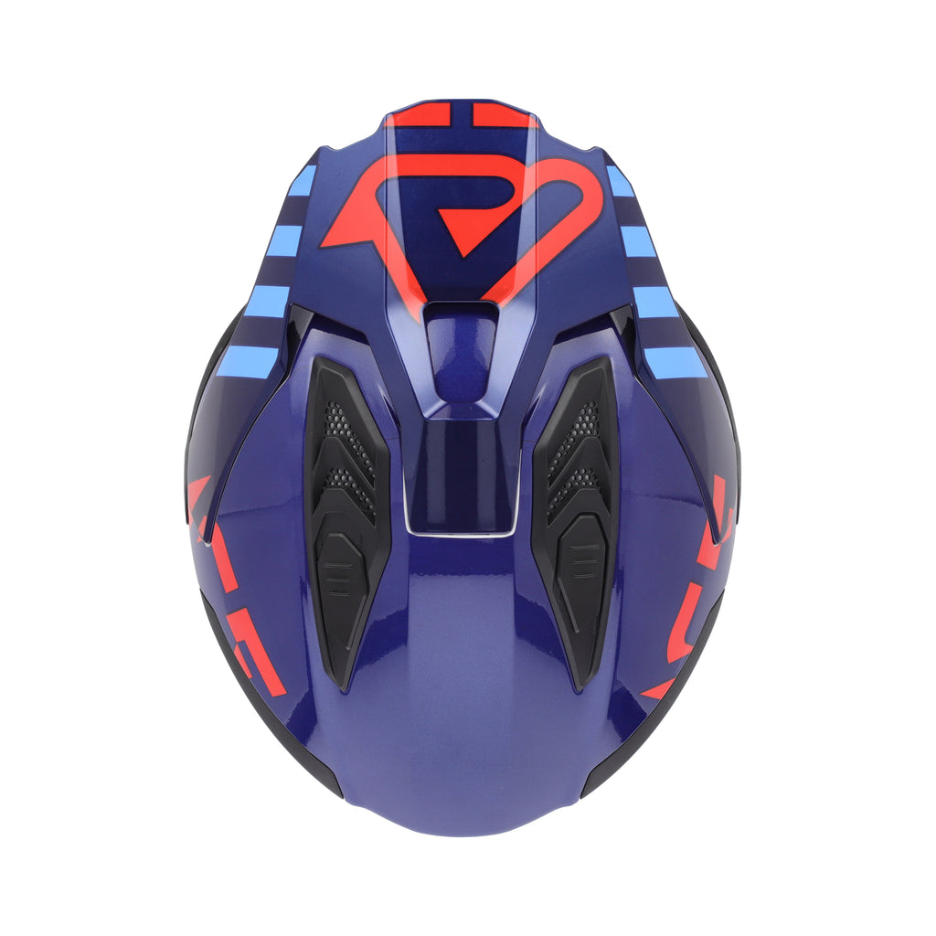 CASCO JET ACERBIS JET ARIA EVO GRAPHIC - bianco/blu/rosso lucido