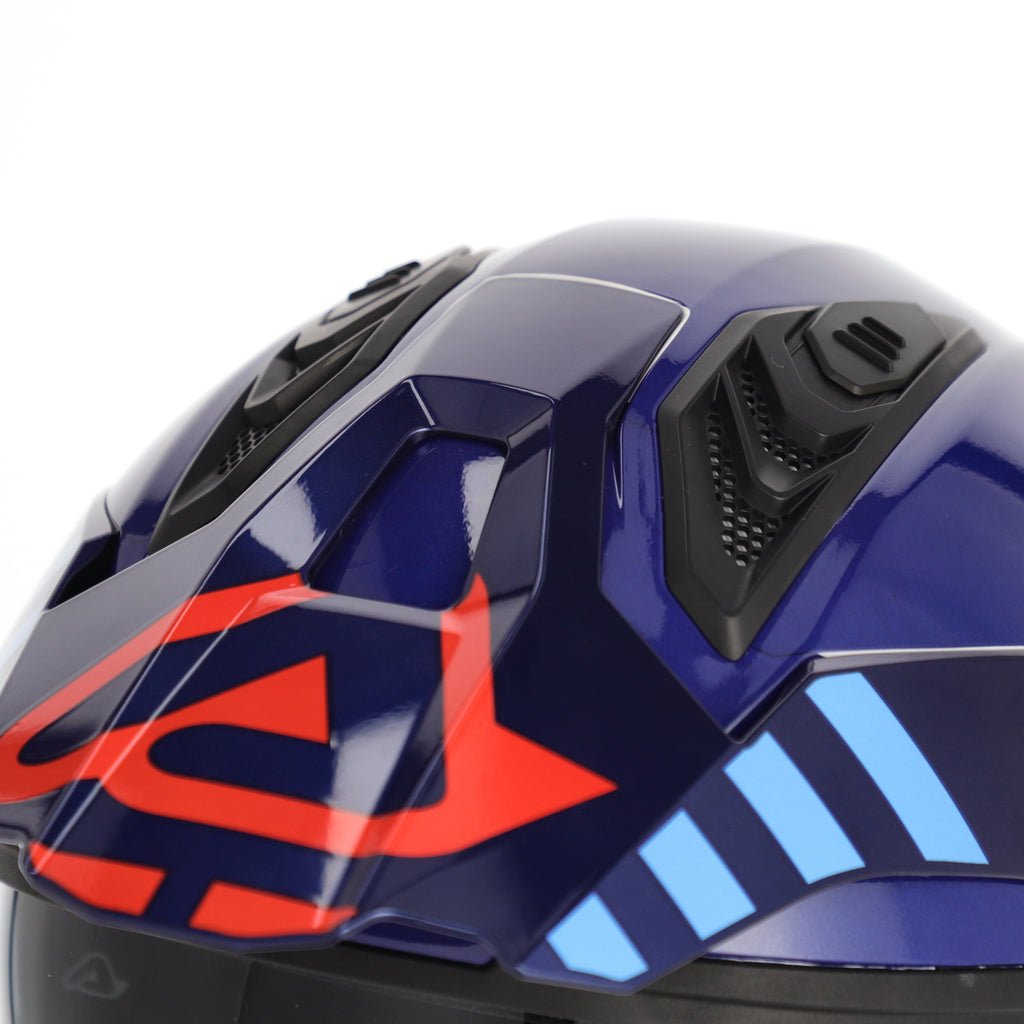 CASCO JET ACERBIS JET ARIA EVO GRAPHIC - bianco/blu/rosso lucido