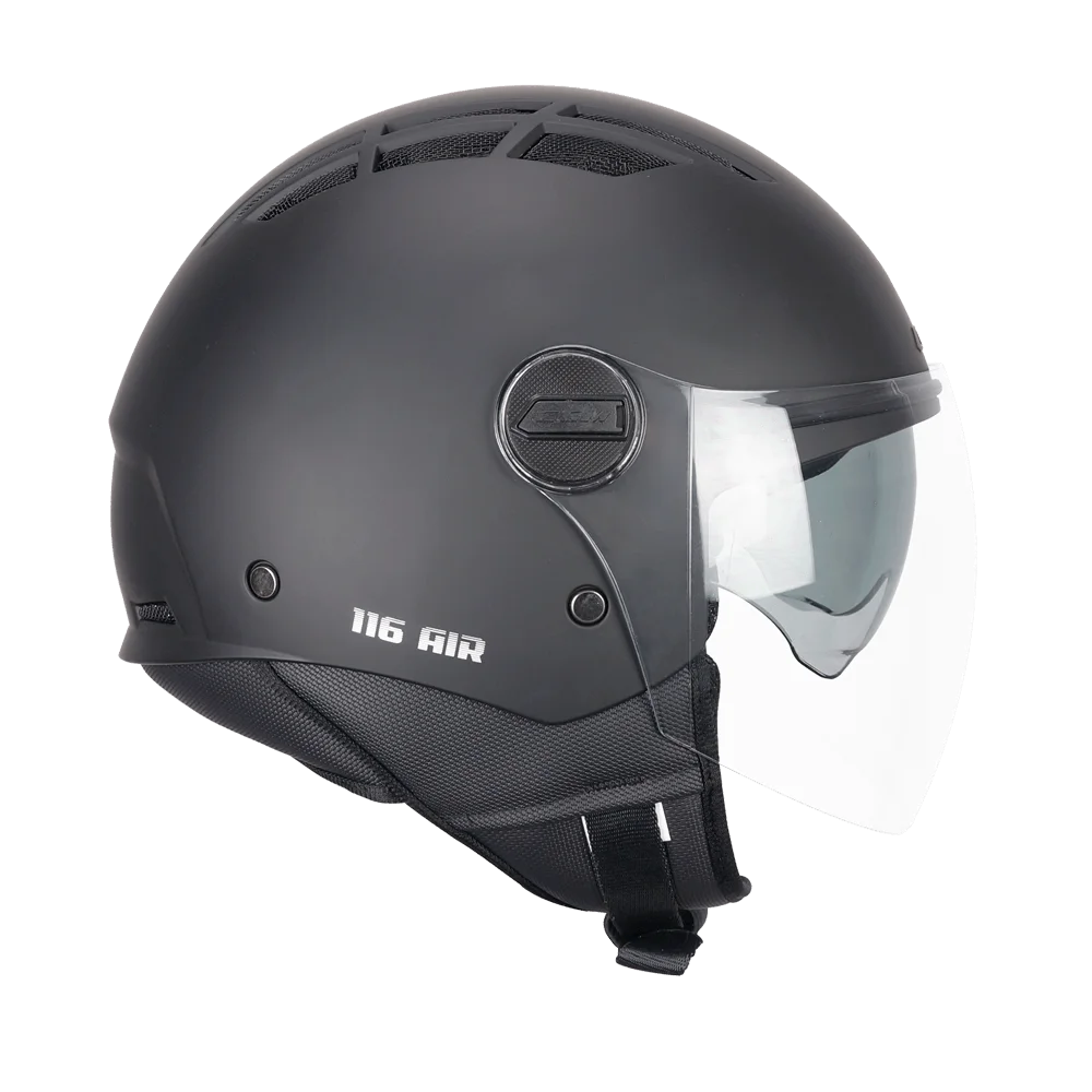 CASCO JET CGM 116 AIR MONO - nero opaco