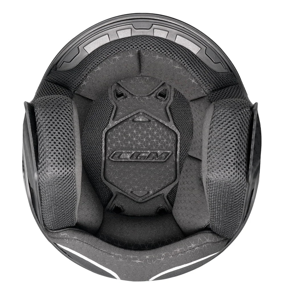 CASCO JET CGM 167 FLO MONO - bianco lucido/visiera lunga