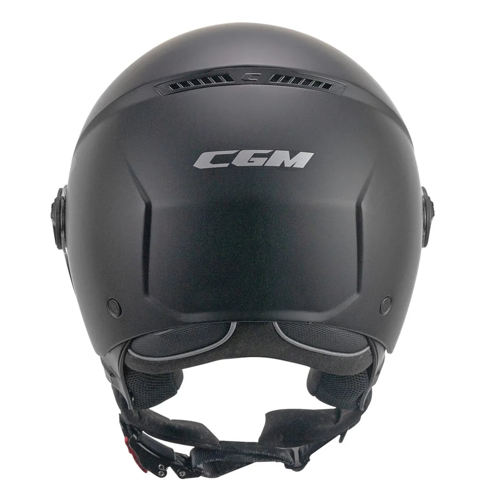 CASCO JET CGM 167 FLO MONO - nero opaco/visiera lunga