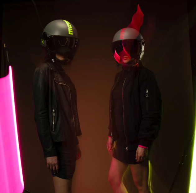 CASCO JET MOMODESIGN FGTR CLASSIC FLUO E2206 - grigio opaco/fuxia fluo
