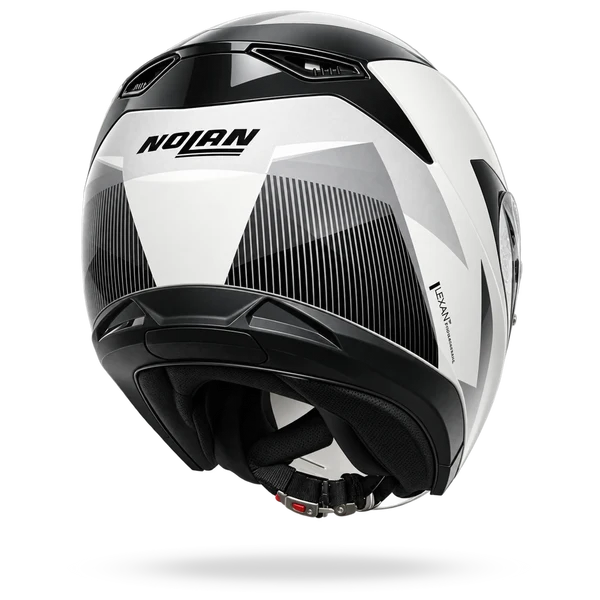 CASCO JET NOLAN N40-6 duetto 342 - bianco/grigio lava/nero lucido