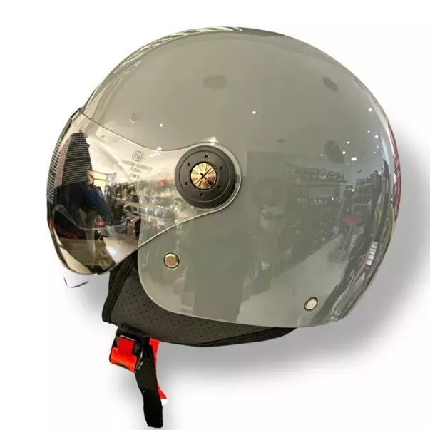 CASCO DEMI JET JFM 900 - grigio lucido
