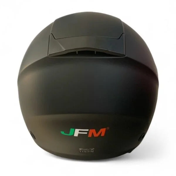 CASCO JET JFM 251 DOPPIA VISIERA LUNGA - nero opaco