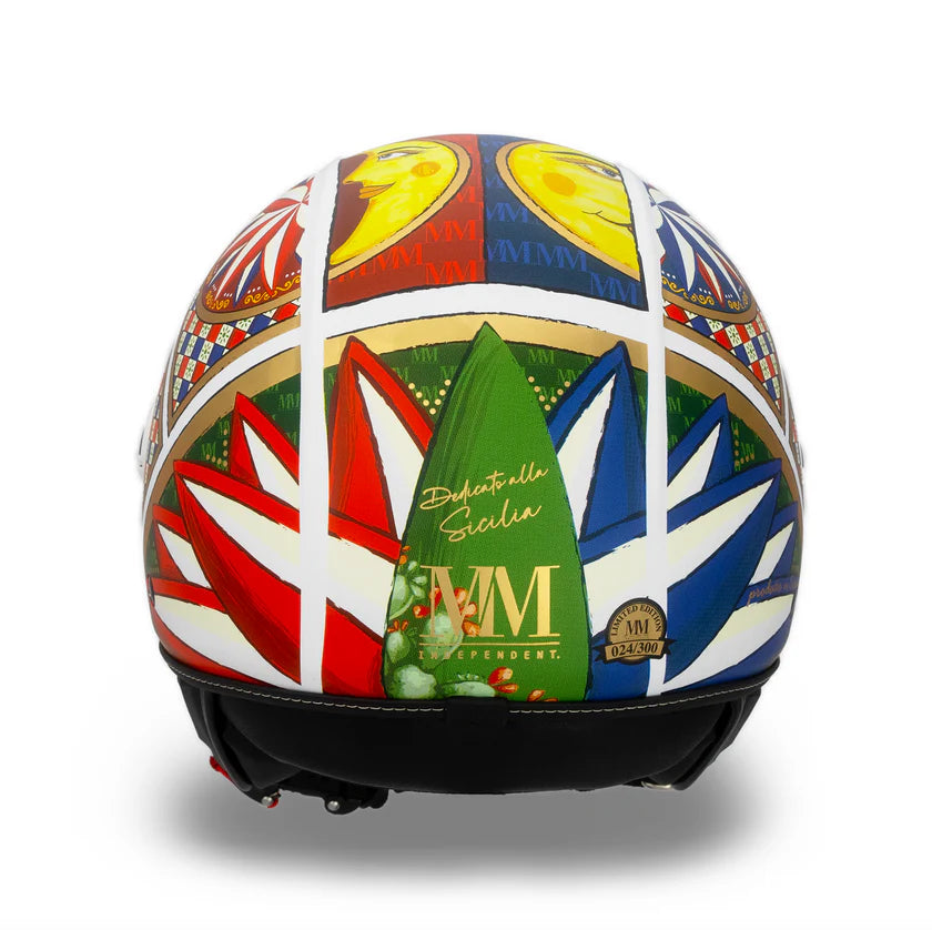 CASCO JET MM INDIPENDENT CARRETTO SICILIANO - doppia visiera