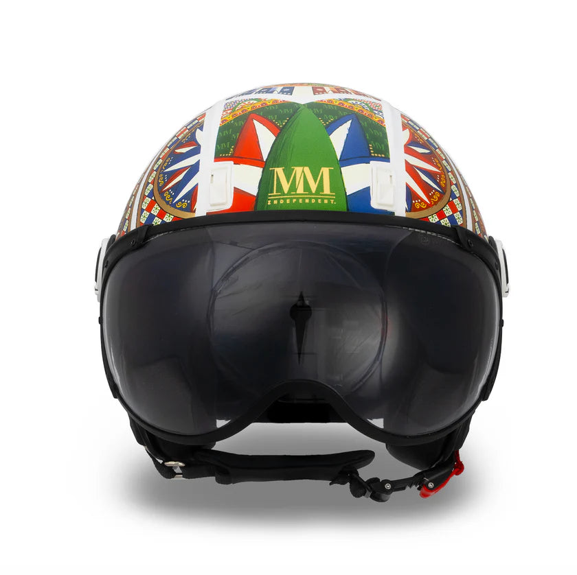 CASCO JET MM INDIPENDENT CARRETTO SICILIANO - doppia visiera