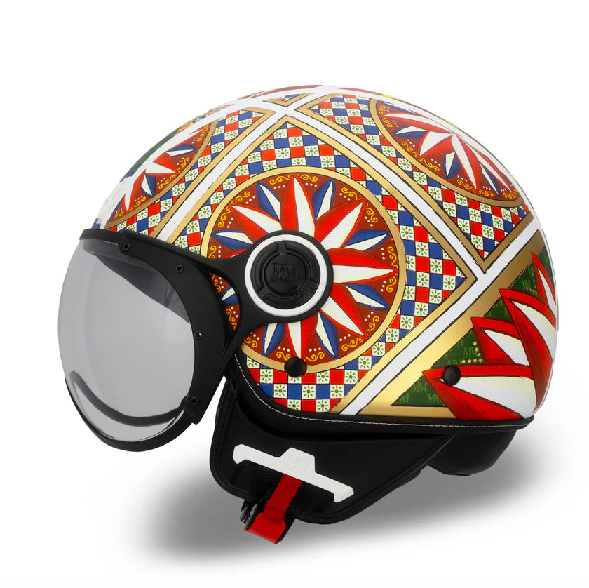CASCO JET MM INDIPENDENT CARRETTO SICILIANO - doppia visiera