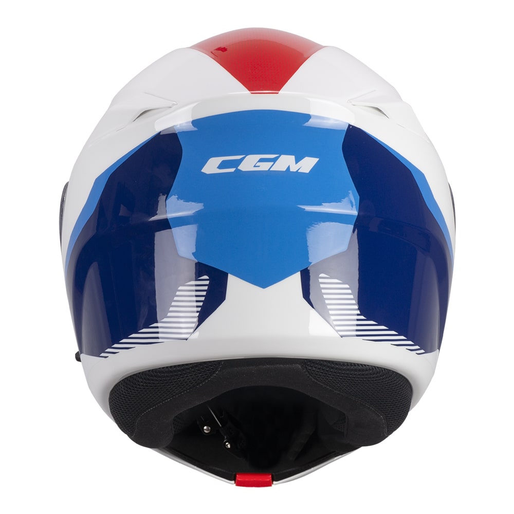 CASCO MODULARE CGM 568 BER SPORT - bianco/blu/rosso lucido