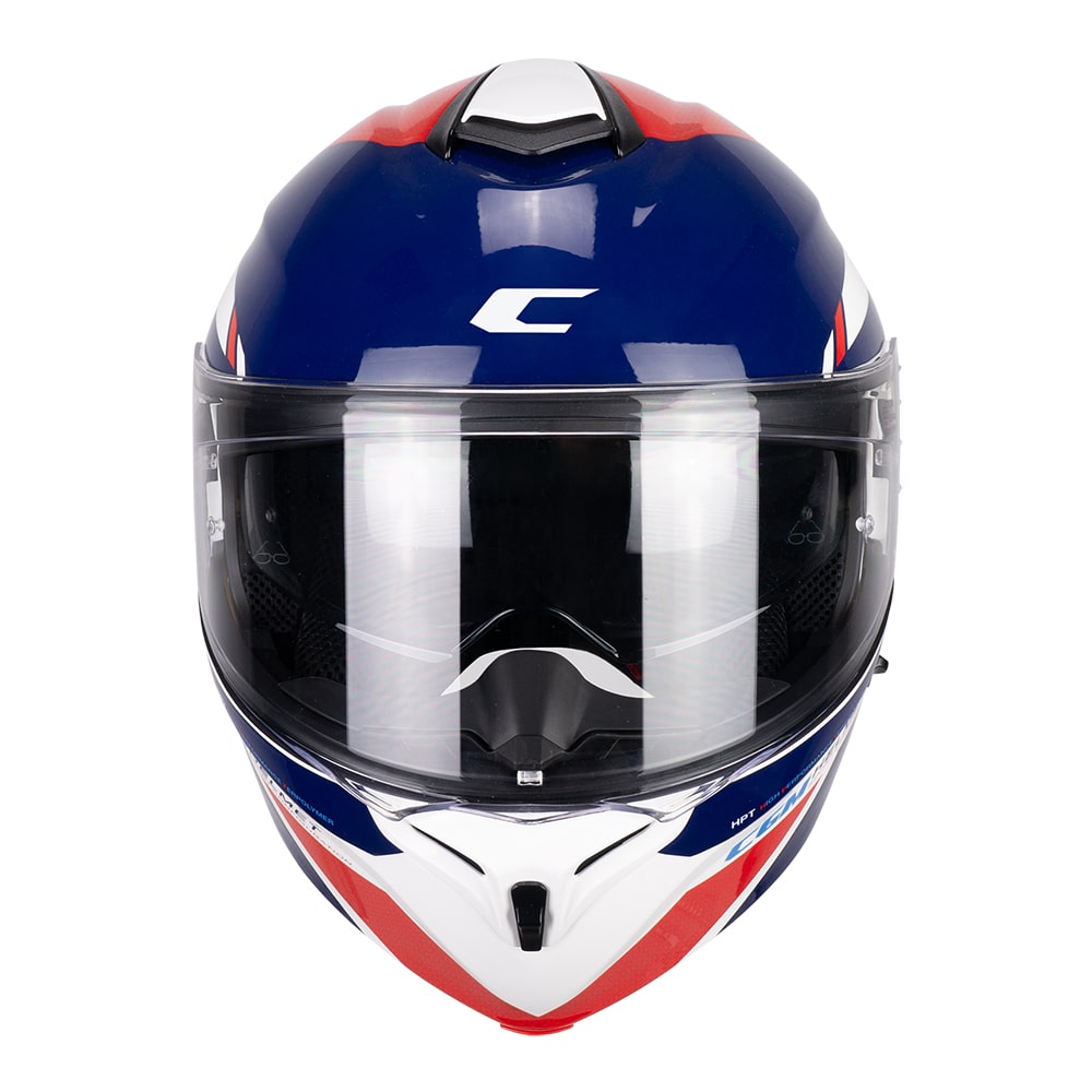 CASCO MODULARE CGM 568 BER SPORT - bianco/blu/rosso lucido