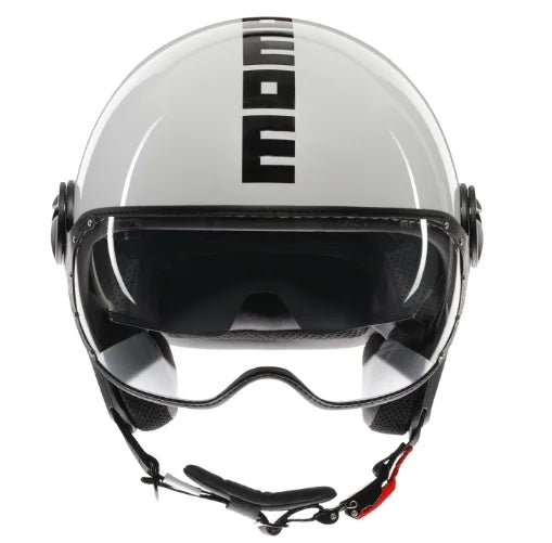 CASCO JET MOMODESIGN FGTR EVO MONO E2206 - bianco lucido / nero