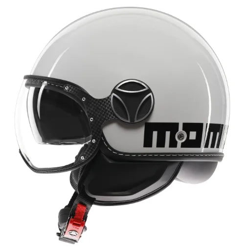 CASCO JET MOMODESIGN FGTR EVO MONO E2206 - bianco lucido / nero