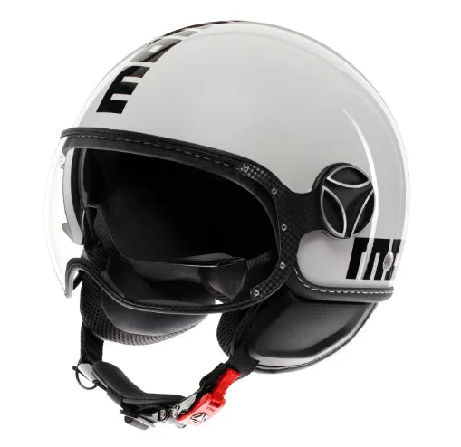 CASCO JET MOMODESIGN FGTR EVO MONO E2206 - bianco lucido / nero