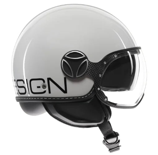 CASCO JET MOMODESIGN FGTR EVO MONO E2206 - bianco lucido / nero