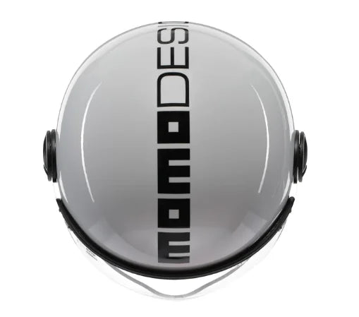 CASCO JET MOMODESIGN FGTR EVO MONO E2206 - bianco lucido / nero
