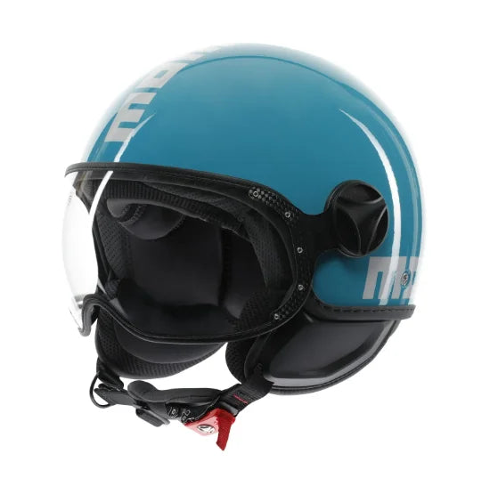 CASCO JET MOMODESIGN FGTR CLASSIC CANDY E2206 - blu lago/bianco lucido