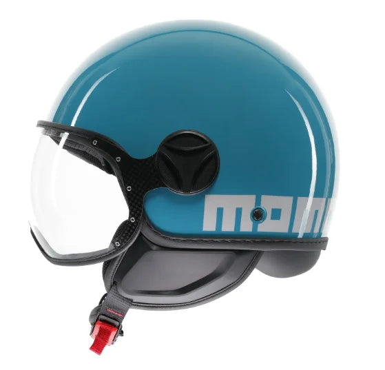 CASCO JET MOMODESIGN FGTR CLASSIC CANDY E2206 - blu lago/bianco lucido