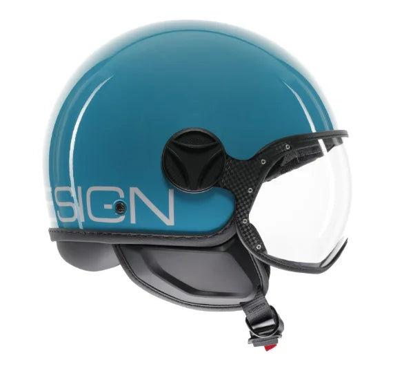 CASCO JET MOMODESIGN FGTR CLASSIC CANDY E2206 - blu lago/bianco lucido