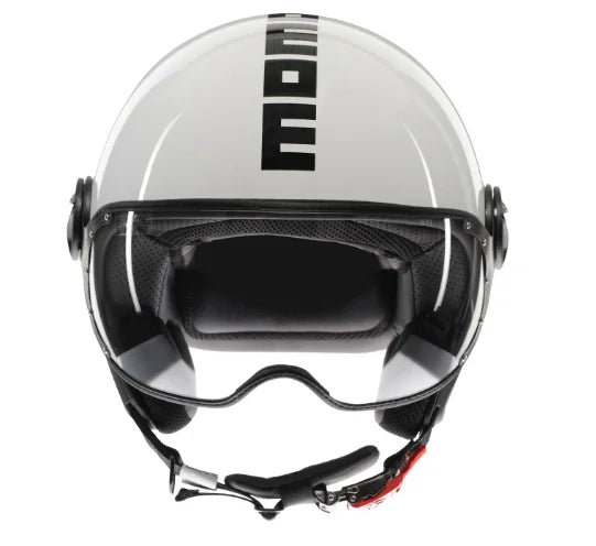 CASCO JET MOMODESIGN FGTR CLASSIC E2206 - bianco lucido/nero