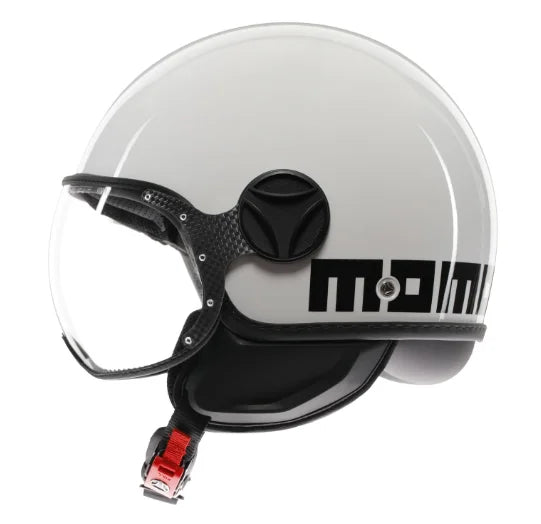 CASCO JET MOMODESIGN FGTR CLASSIC E2206 - bianco lucido/nero
