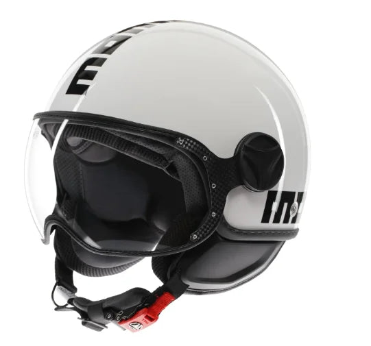 CASCO JET MOMODESIGN FGTR CLASSIC E2206 - bianco lucido/nero