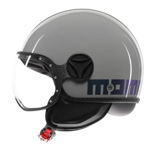 CASCO JET MOMODESIGN FGTR CLASSIC FLIP E2206 - blu fucsia lucido