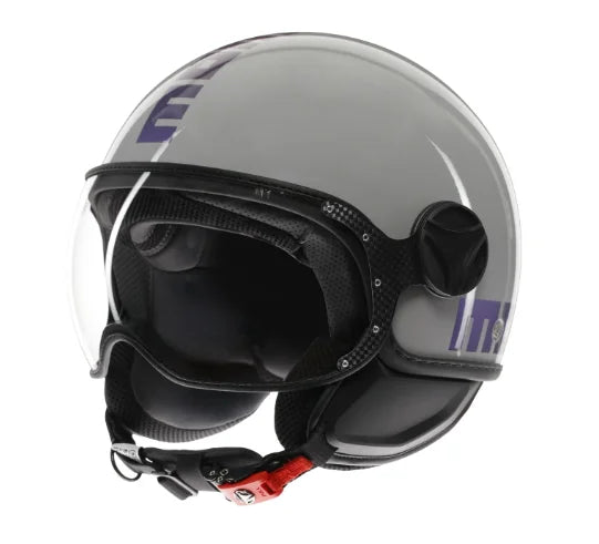 CASCO JET MOMODESIGN FGTR CLASSIC FLIP E2206 - blu fucsia lucido