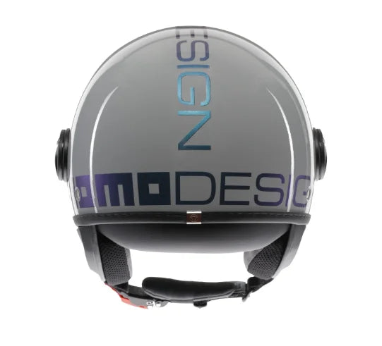 CASCO JET MOMODESIGN FGTR CLASSIC FLIP E2206 - blu fucsia lucido