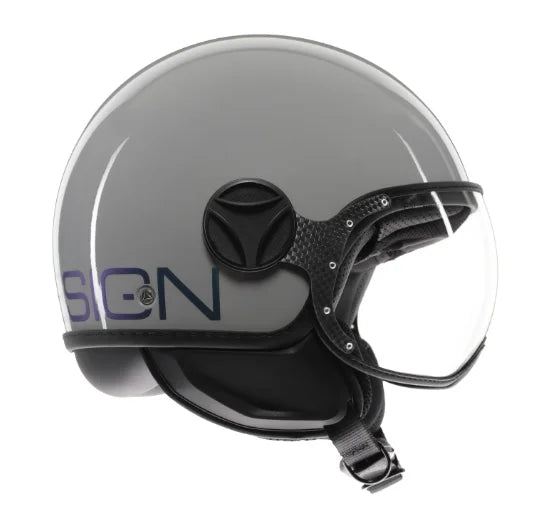 CASCO JET MOMODESIGN FGTR CLASSIC FLIP E2206 - blu fucsia lucido