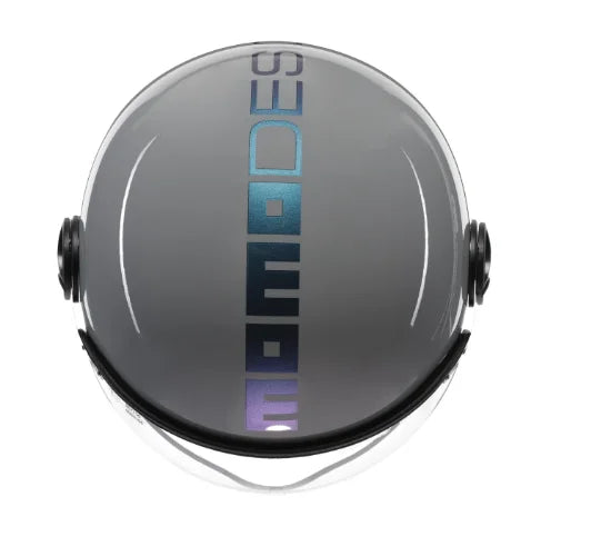 CASCO JET MOMODESIGN FGTR CLASSIC FLIP E2206 - blu fucsia lucido