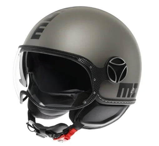 CASCO JET MOMODESIGN FGTR EVO E2206 - titanio opaco nero