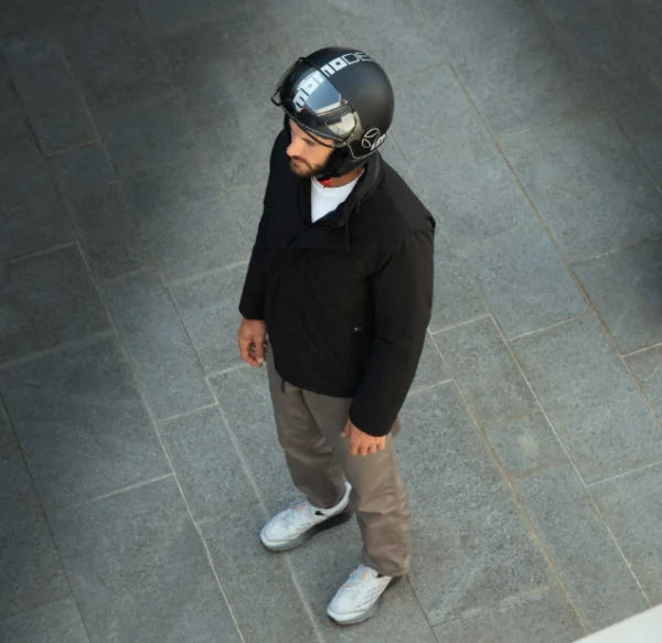 CASCO MOMODESIGN FGTR EVO E2206 - nero opaco argento