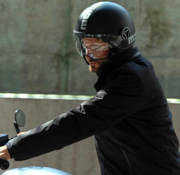 CASCO MOMODESIGN FGTR EVO E2206 - nero opaco argento