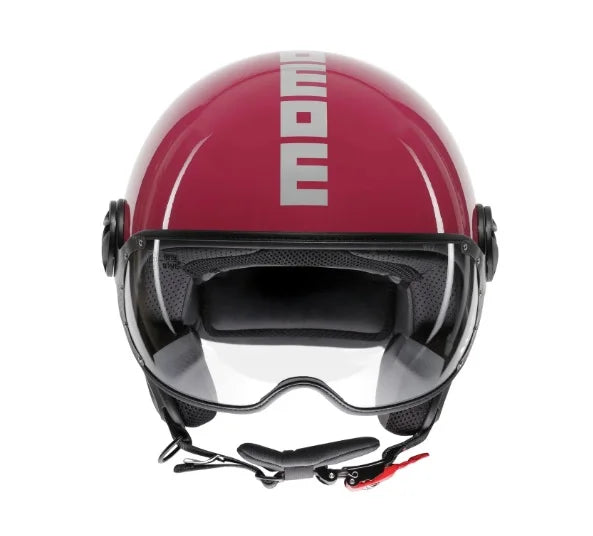 CASCO JET MOMODESIGN FGTR CLASSIC CANDY E2206 - fucsia lucido bianco