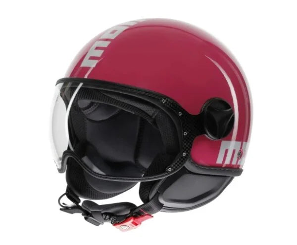 CASCO JET MOMODESIGN FGTR CLASSIC CANDY E2206 - fucsia lucido bianco