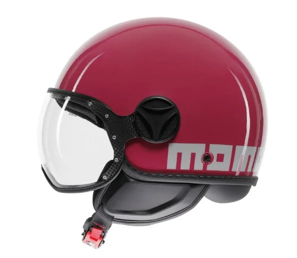 CASCO JET MOMODESIGN FGTR CLASSIC CANDY E2206 - fucsia lucido bianco