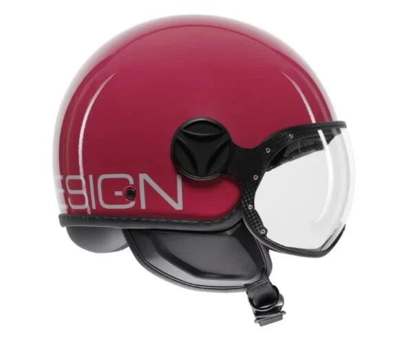 CASCO JET MOMODESIGN FGTR CLASSIC CANDY E2206 - fucsia lucido bianco