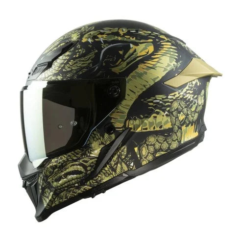 CASCO INTEGRALE MPH BLADE COBRA - nero/oro opaco