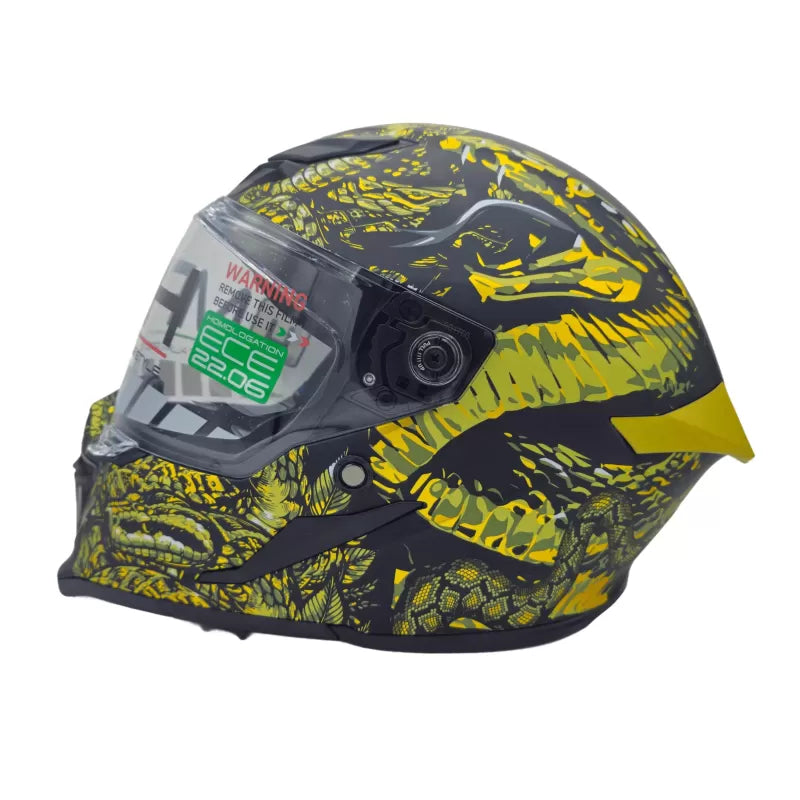 CASCO INTEGRALE MPH BLADE COBRA - nero/oro opaco