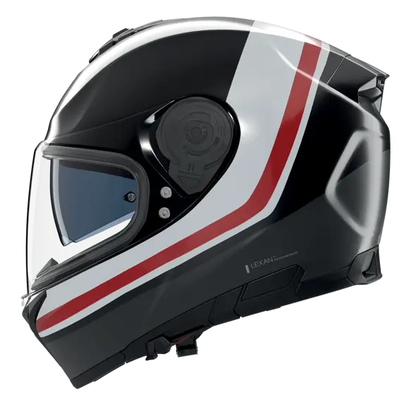 CASCO INTEGRALE NOLAN N80-8 INCLINE 353 - nero/antracite/bianco/rosso lucido