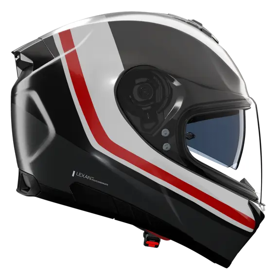 CASCO INTEGRALE NOLAN N80-8 INCLINE 353 - nero/antracite/bianco/rosso lucido