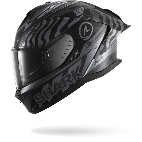 CASCO INTEGRALE SHARK SKWAL CUP SPEED-FANCY Mat - KAS nero antracite argento opaco