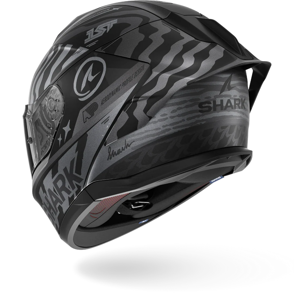 CASCO INTEGRALE SHARK SKWAL CUP SPEED-FANCY Mat - KAS nero antracite argento opaco