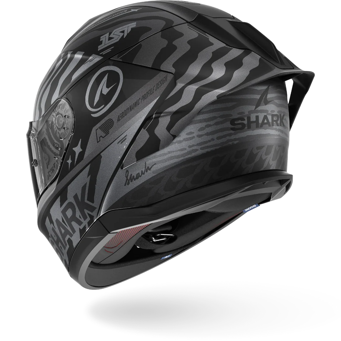 CASCO INTEGRALE SHARK SKWAL CUP SPEED-FANCY Mat - KAS nero antracite argento opaco